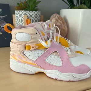 Big Kid's Jordan 8 Retro "Artic Punch" Orange Pearl/Lt Artic Pink (580528 816)
